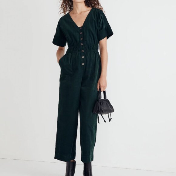Madewell Corduroy Straight-Leg Jumpsuit - Picture 1 of 4